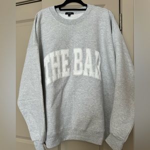 THE BAR VARSITY SWEATSHIRT LT HEATHER GREY XXL